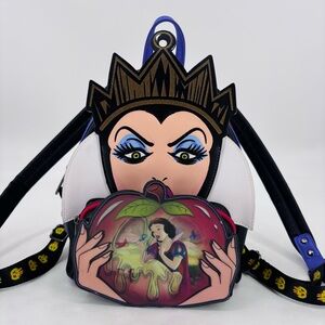 Disney x Loungefly Villains Scene Evil Queen Apple Snow Whit Hologram Backpack